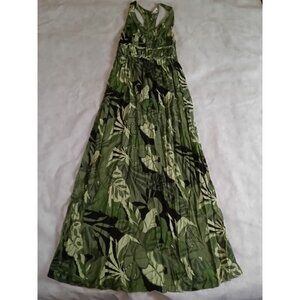 Japra Sleeveless Dress Medium Palm Floral Tropical
